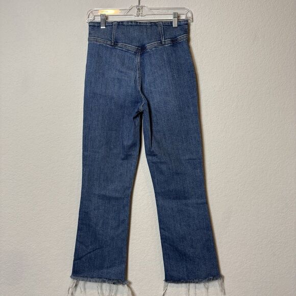 Anthropologie Daze Just Right Jeans Raw Hem Stretch Denim Women’s Size 27 New! - Picture 6 of 12